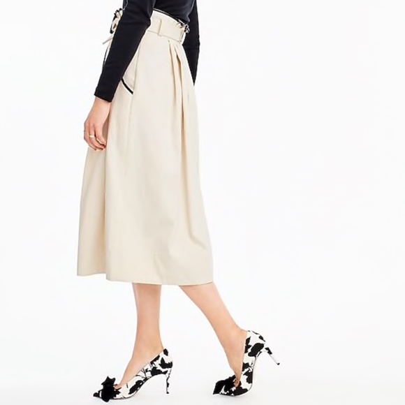 J. Crew Dresses & Skirts - J.Crew Collection Pleated Cone Denim midi | Size 6